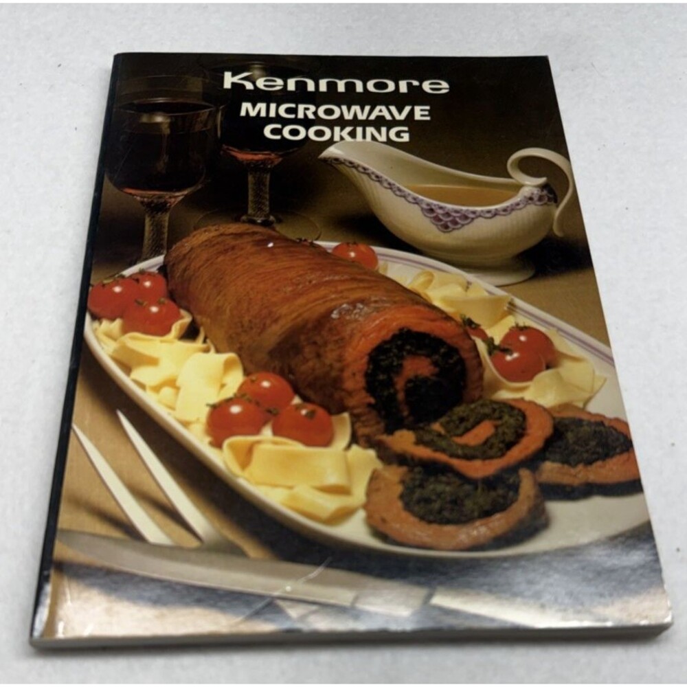Kenmore Microwave Cooking Cookbook Recipe Booklet Softcover Kitchen Guide VTG